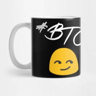 #BTC Smirk emoji bitcoin Mug